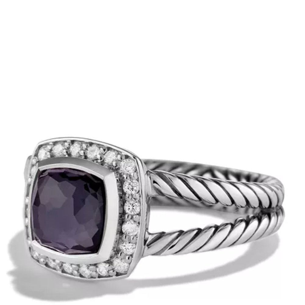 Yurman Petite Albion Ring w/ Gemstone and Diamonds